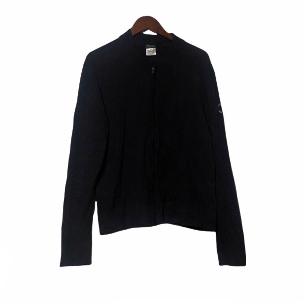 Chanel Uniform Women's Black Zip Up sweater XXL.